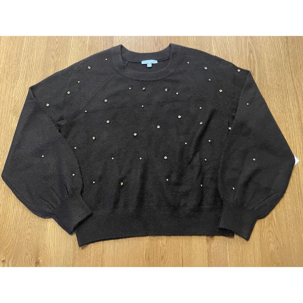Draper James Women’s All over Embellished Pullover Sweater Size Large NWT